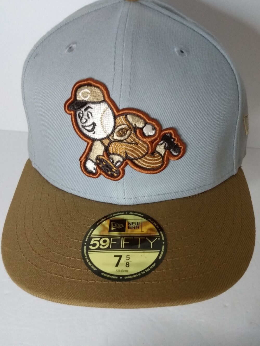 New Era 59Fifty Cincinnati Reds 1970 All Star Game Hat 7 5/8 Gray/Tan Brown
